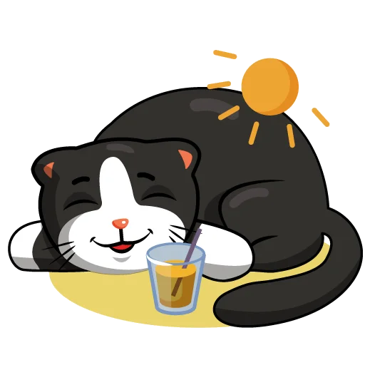 ☀️ Стикер «BonyaCat» для Telegram