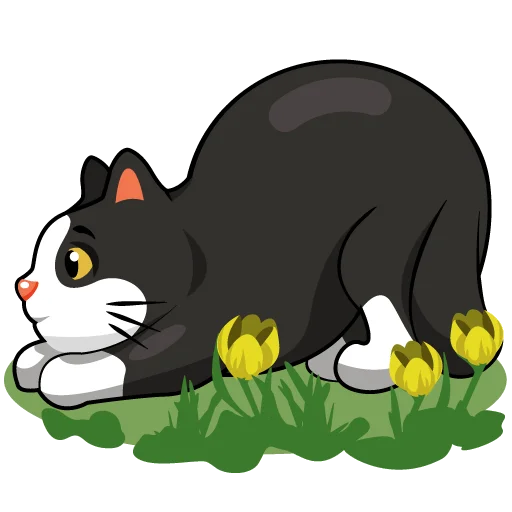 🌷 Стикер «BonyaCat» для Telegram