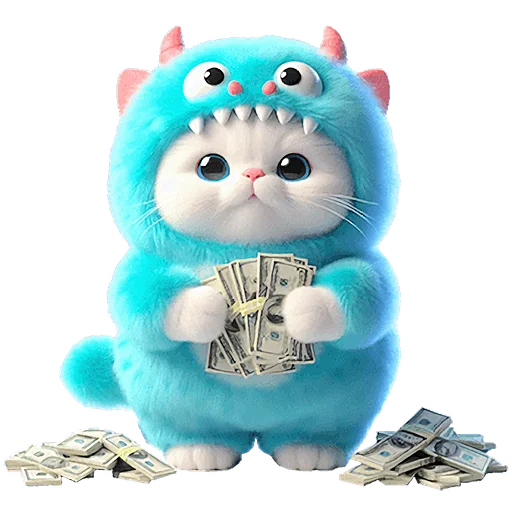 🤑 Стикер «Пушистые монстры» для Telegram