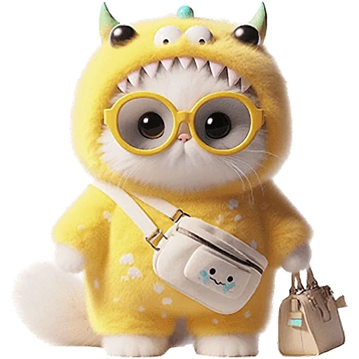 😎 Стикер «Пушистые монстры» для Telegram