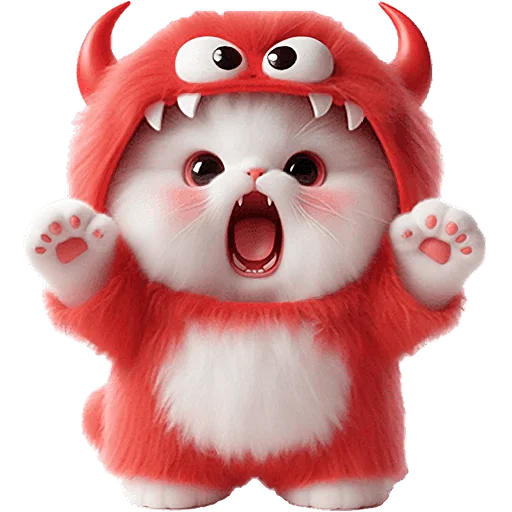 👹 Стикер «Пушистые монстры» для Telegram