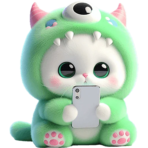 🥺 Стикер «Пушистые монстры» для Telegram