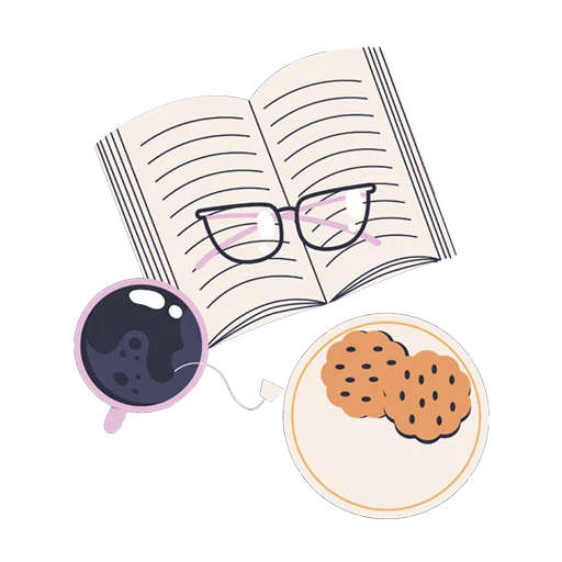 😋 Стикер «Короче, книжные стикеры» для Telegram
