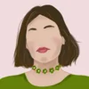 👩 Эмодзи «Красно -розовые буквы, иконки с цветами, книжками» для Telegram