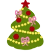 🎄 Эмодзи «Красно -розовые буквы, иконки с цветами, книжками» для Telegram