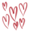 ❤️ Эмодзи «Красно -розовые буквы, иконки с цветами, книжками» для Telegram