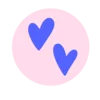 💕 Эмодзи «Красно -розовые буквы, иконки с цветами, книжками» для Telegram