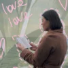 📚 Эмодзи «Красно -розовые буквы, иконки с цветами, книжками» для Telegram