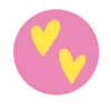 💕 Эмодзи «Красно -розовые буквы, иконки с цветами, книжками» для Telegram