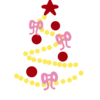 🎄 Эмодзи «Красно -розовые буквы, иконки с цветами, книжками» для Telegram