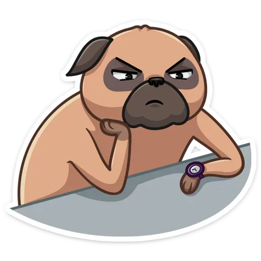 😕 Стикер «Бун» для Telegram