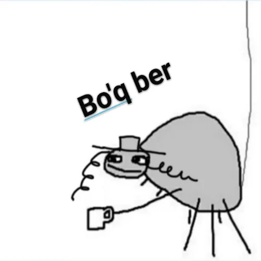 😙 Стикер «Bo&;q» для Telegram