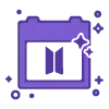 Стикер 25 borahae icons 1