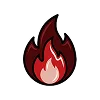 🔥 Эмодзи «Буквы цвета бордо» для Telegram