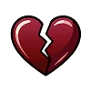❤️ Эмодзи «Буквы цвета бордо» для Telegram