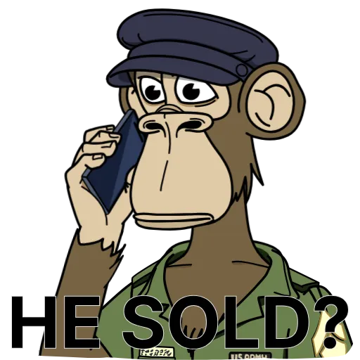 🫨 Стикер «Bored Ape Originals» для Telegram