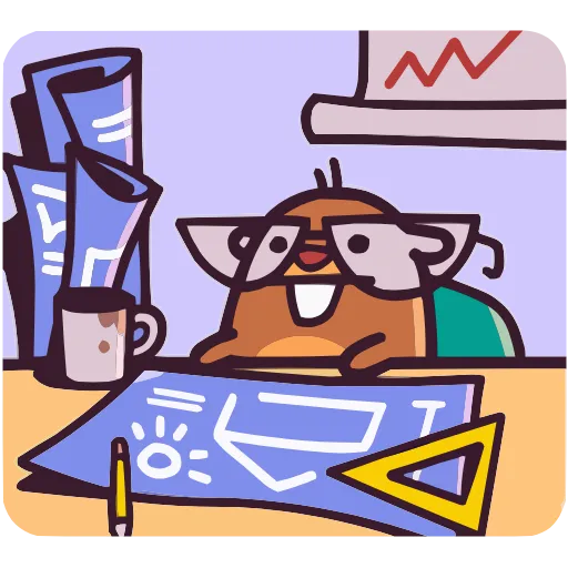 🤓 Стикер «Борис Без Текста» для Telegram