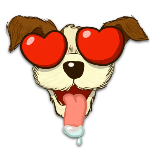 😍 Стикер «Борька пес» для Telegram
