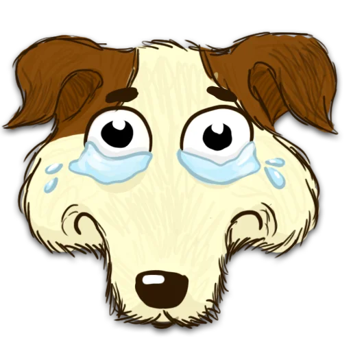 😢 Стикер «Борька пес» для Telegram