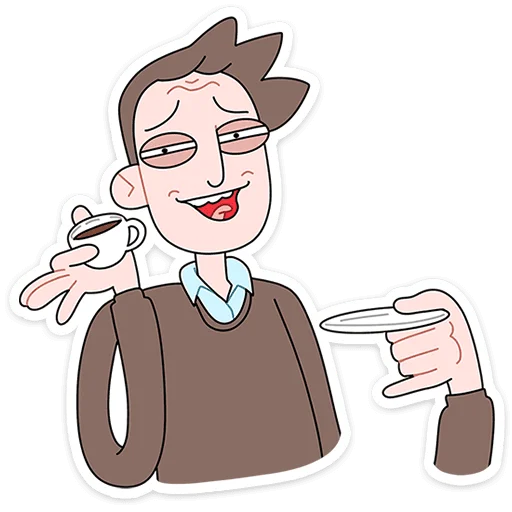 ☕ Стикер «Бористас» для Telegram