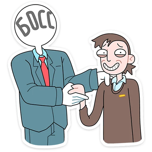 ☕ Стикер «Бористас» для Telegram