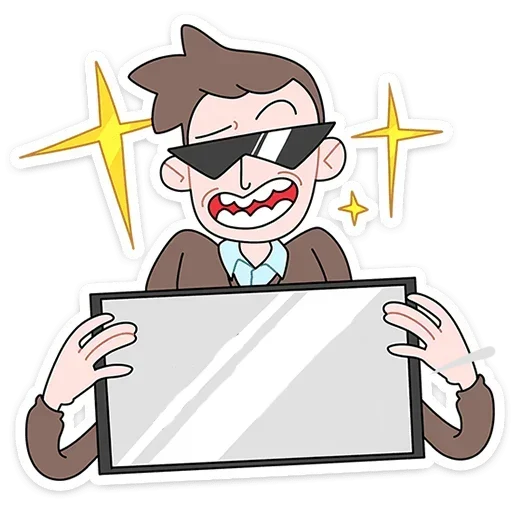 😎 Стикер «Бористас без надписей» для Telegram