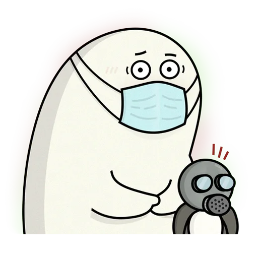 😷 Стикер «BORJOMI & ESKIMOS» для Telegram