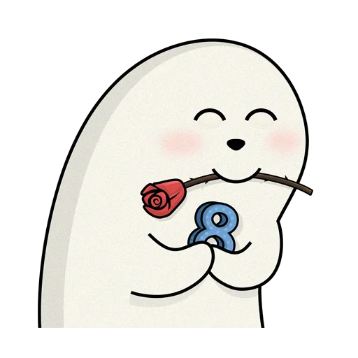 🌷 Стикер «BORJOMI & ESKIMOS» для Telegram