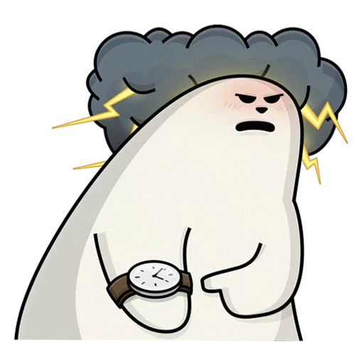 ⌚ Стикер «BORJOMI & ESKIMOS» для Telegram