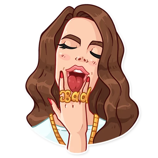🤘 Стикер «Lana Del Rey» для Telegram