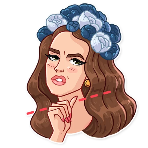 😡 Стикер «Lana Del Rey» для Telegram