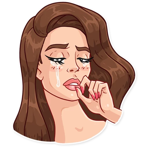 😭 Стикер «Lana Del Rey» для Telegram