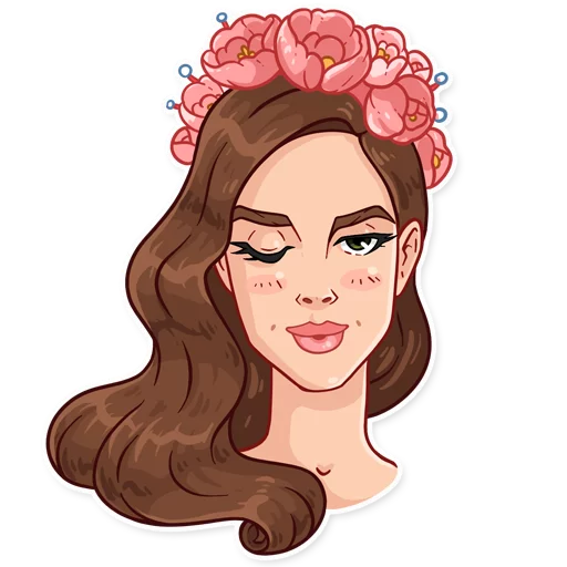😜 Стикер «Lana Del Rey» для Telegram