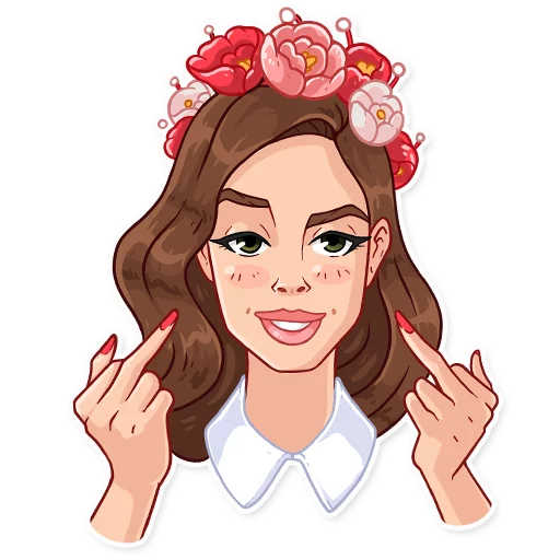 🖕 Стикер «Lana Del Rey» для Telegram