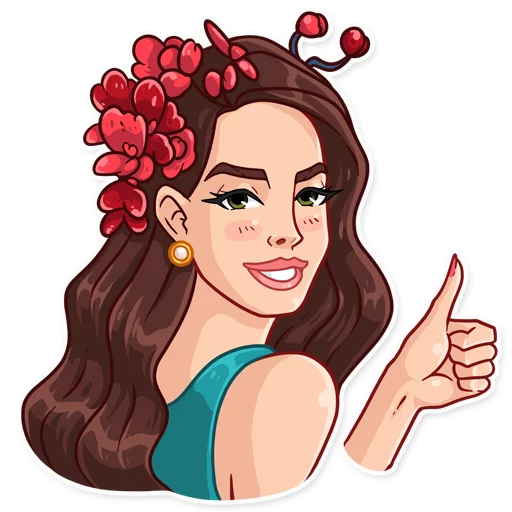 👍 Стикер «Lana Del Rey» для Telegram