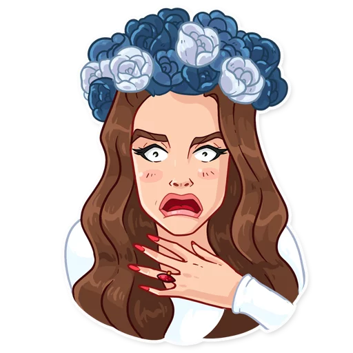 😨 Стикер «Lana Del Rey» для Telegram