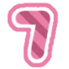 7️⃣ Эмодзи «Розовые буквы» для Telegram