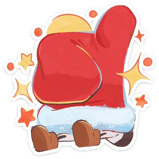 👍 Стикер «Снегирь Борюшка» для Telegram
