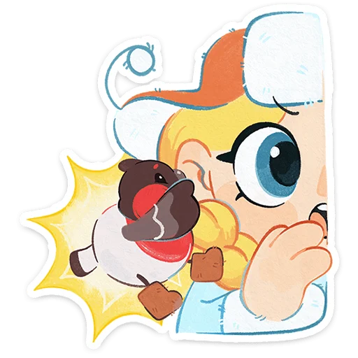 😯 Стикер «Снегирь Борюшка» для Telegram