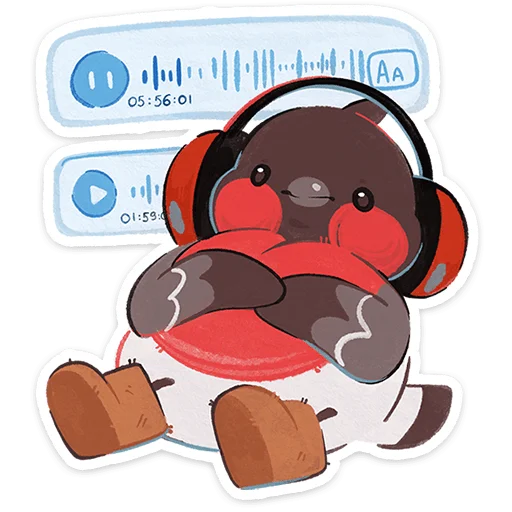 🎶 Стикер «Снегирь Борюшка» для Telegram
