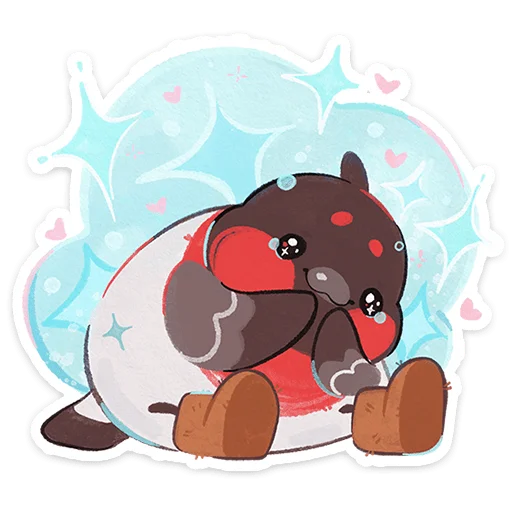 🤩 Стикер «Снегирь Борюшка» для Telegram
