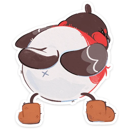 😝 Стикер «Снегирь Борюшка» для Telegram