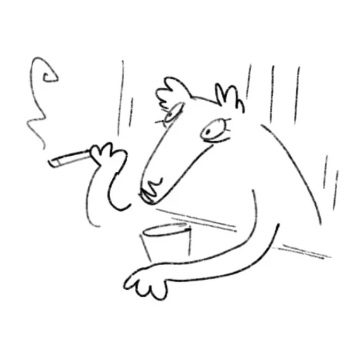 🚬 Стикер «долбоносик» для Telegram