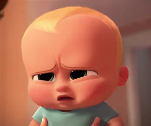🥺 Стикер «Босс Молокосос» для Telegram