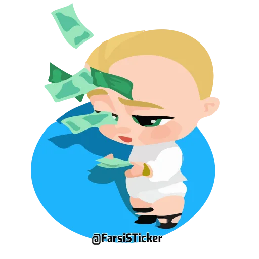 🤑 Стикер «BB» для Telegram