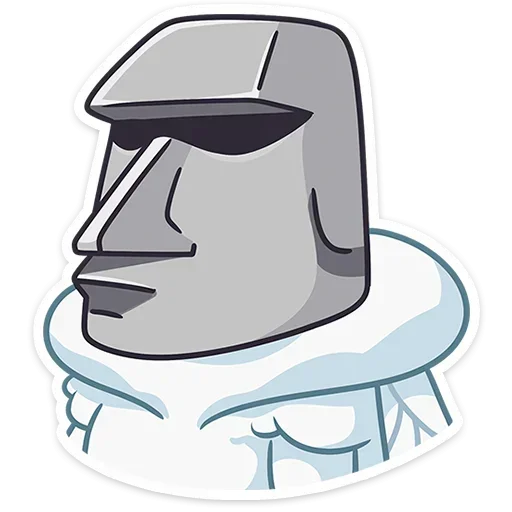 🗿 Стикер «Бося без надписей» для Telegram