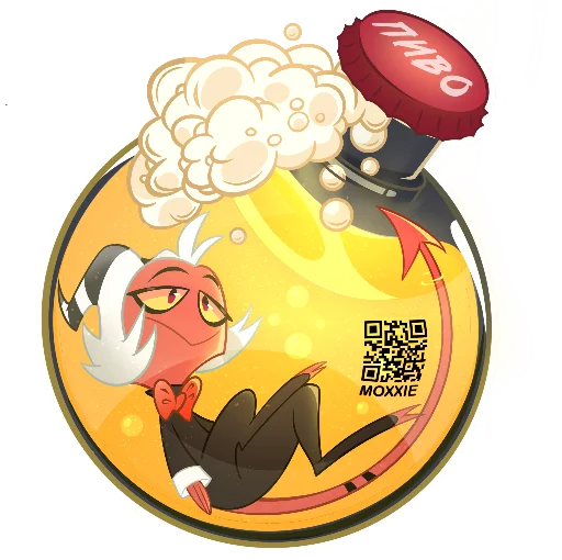 🥴 Стикер «ОХ.АБ в бутылочках» для Telegram