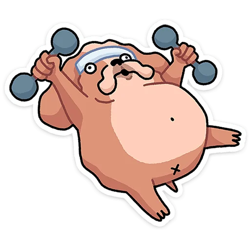 🏋 Стикер «Бульончик» для Telegram