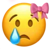 Стикер 52 Ios Pink Bow