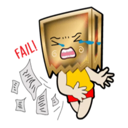 😭 Стикер «Box Head» для Telegram